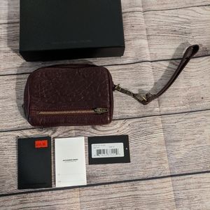 Alexander Wang Fumo Wallet Wristlet Beet Burgundy